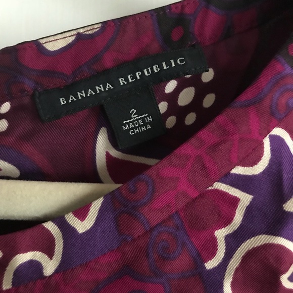 Purple Silk Banana Republic Shift Dress - Picture 5 of 8